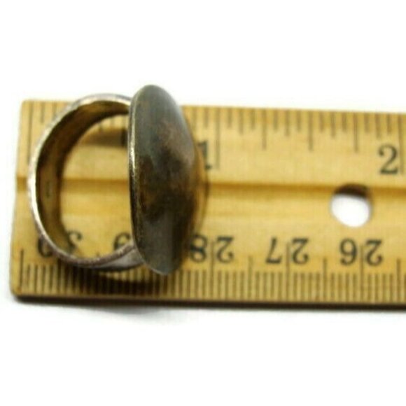 sz 7.25 Solid 925 Sterling Silver Men's Wide band Ring 11.24 g Fine Jewelry - Picture 8 of 12